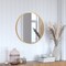 Flash Furniture 24" Round Gold Metal Framed Accent Wall Mirror HFKHD-4GD-CRE8-391315-GG - alternate 1